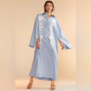 Cynthia Rowley Floral Embroidered Shirt Dress Size S in perfect condition